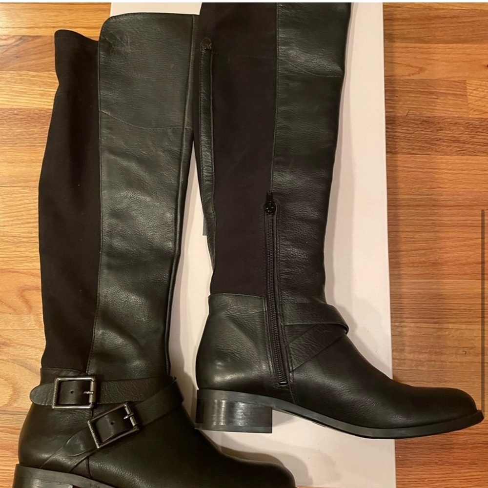 Over the Knee Boots with Sleek Design and Rounded Toe